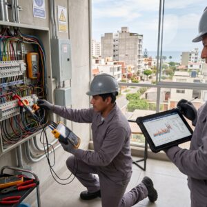 Cableado eléctrico con análisis de carga