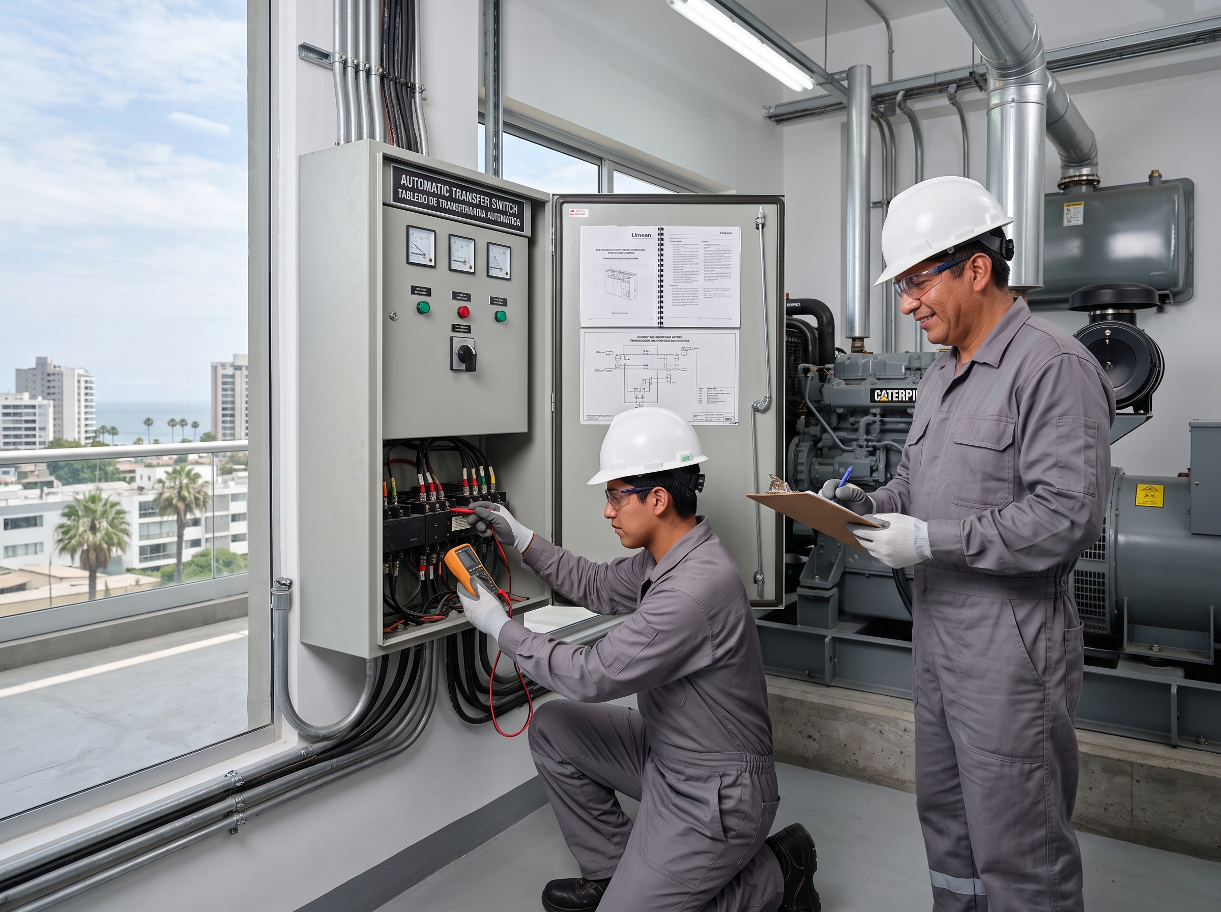 Grupos electrógenos y tableros de transferencia automática
