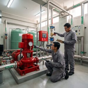 Sistema automático de bombeo de agua, bombas contra incendio