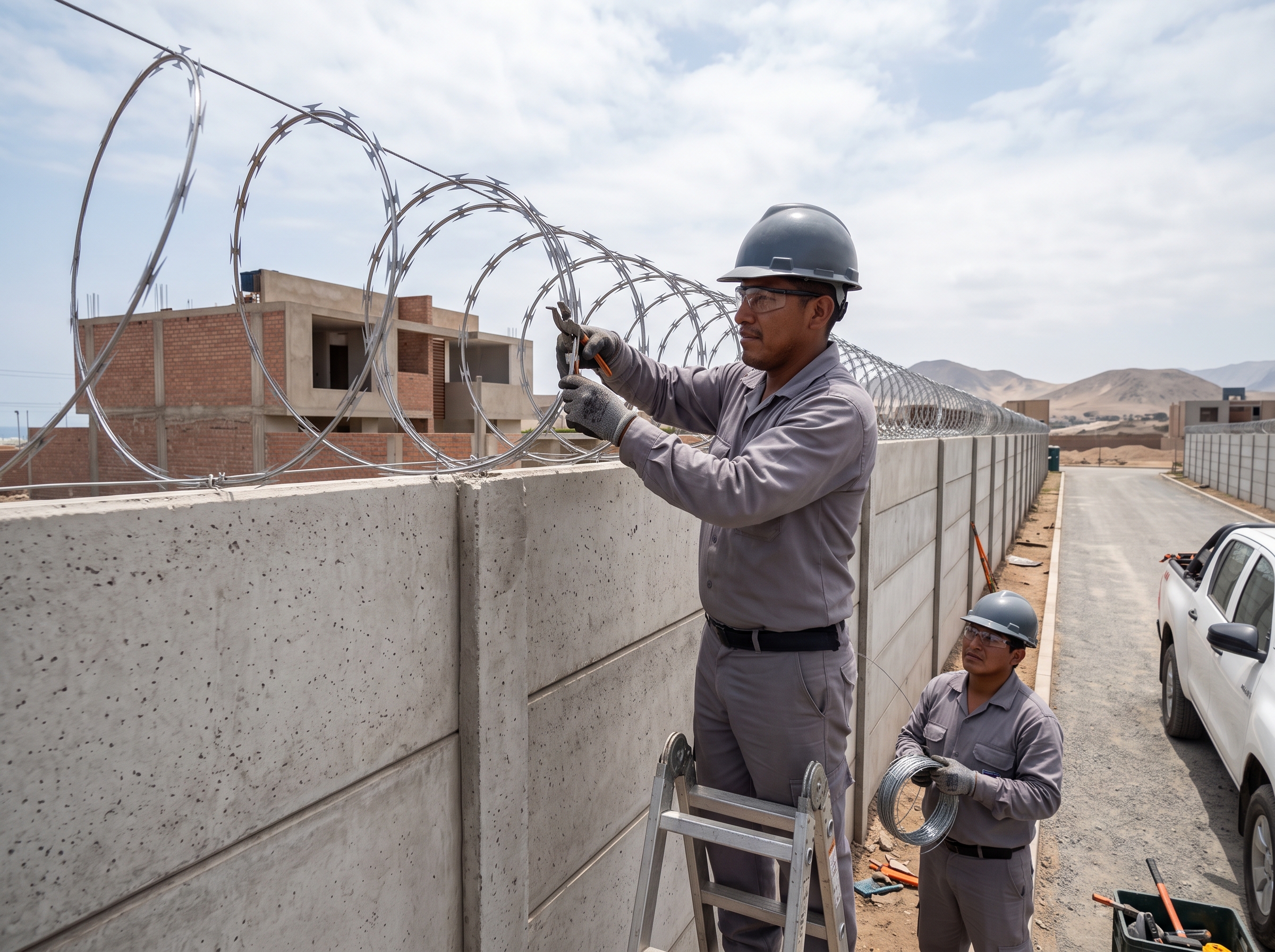 Instalación de cercos de concreto